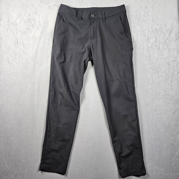 Lululemon Pants Mens Size 30x29 Gray ABC Trouser Slim Fit Performance Golf - Picture 1 of 9